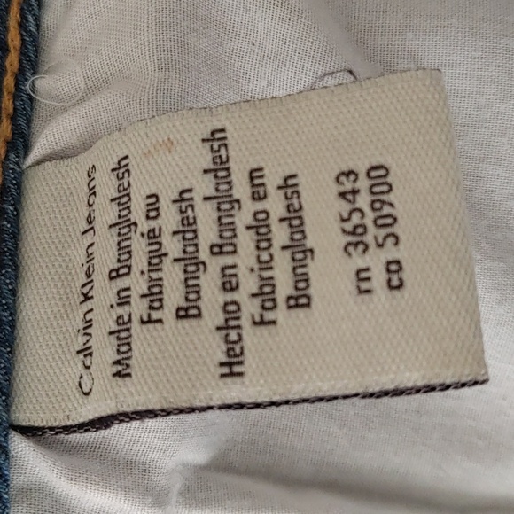 Calvin Klein US 27 Denim 5 Pocket Stretchy Pencil Skirt with Back Slit - Picture 6 of 10